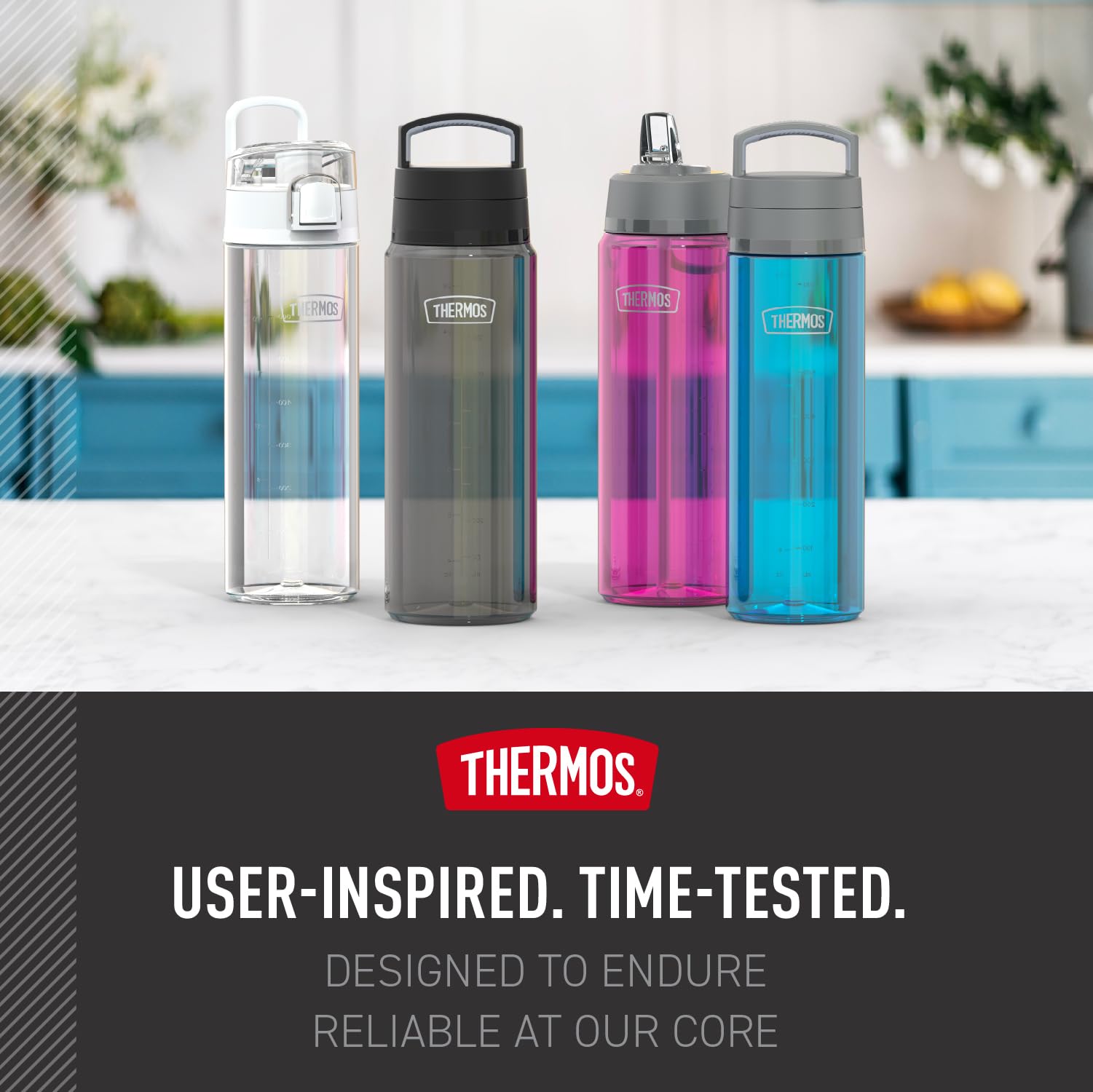 THERMOS Trinkflasche mit Drehdeckel, 750 ml, Aubergine