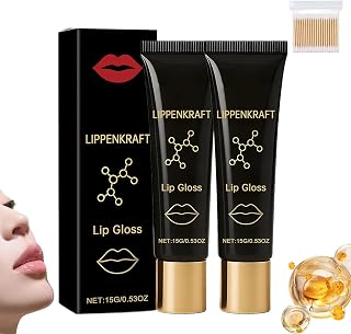 Herbionyx - Herbionyx Luxury Lip Gloss, Herbionyx Lip Booster Serum, Hydrating And Nourishing Lip Oils, Reduce Fine Moisturizing Non-Sticky, Long Lasting Transfer-Proof Lipstick (2pcs)