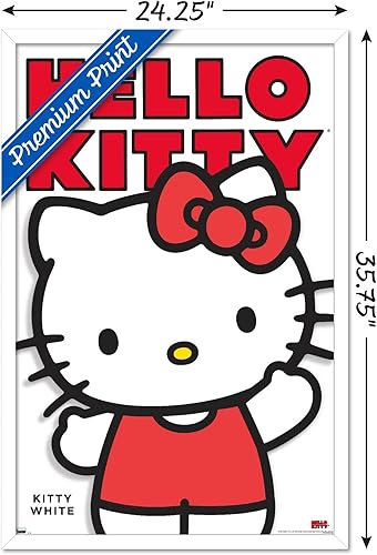 Vista 28 de Trends International Hello Kitty and Friends: Hello - Kitty - Póster de pared de la serie blanca de 34 pulgadas de largo x 22.4 W, paquete de póster