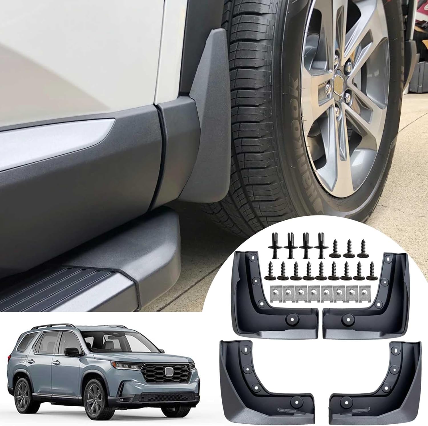 Marchepieds Fixes Pour Hyundai Santa Fe 2024-2025 - Lot De 2, Aluminium Robuste, Antidérapant, Facile à Monter