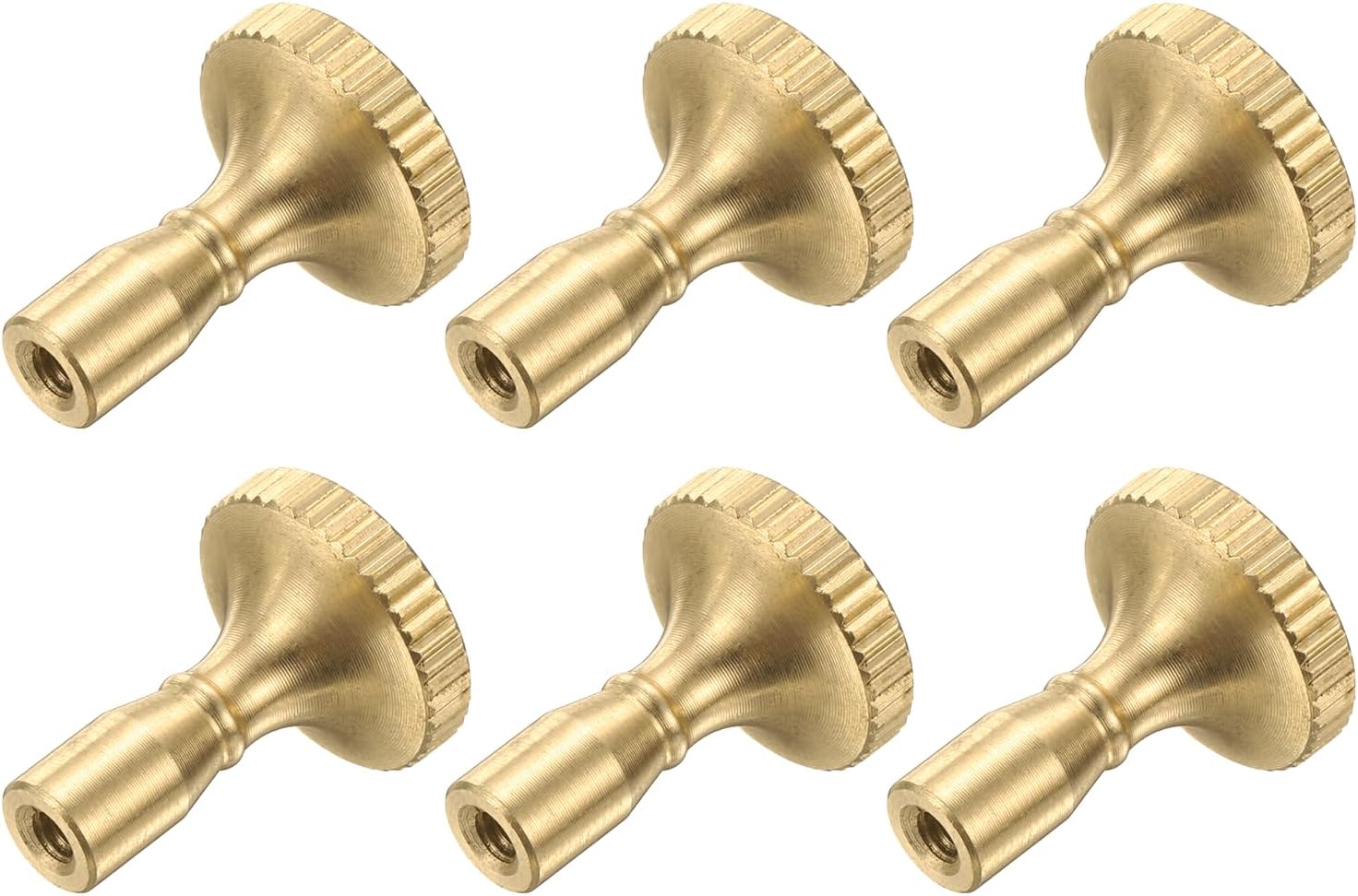 uxcell 6Pcs Lamp Switch Knob, Turn On/Off Light Switch Knob Replacement, Twist Switch Knobs for Universal Light Socket, DIY Project, Table, Floor Lamp Repair Kit, Copper