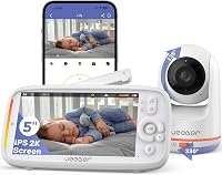 Jeeber 2K Baby Monitor 360° WiFi kamerás bébiőrző éjjellátóval és mozgásérzékeléssel 1