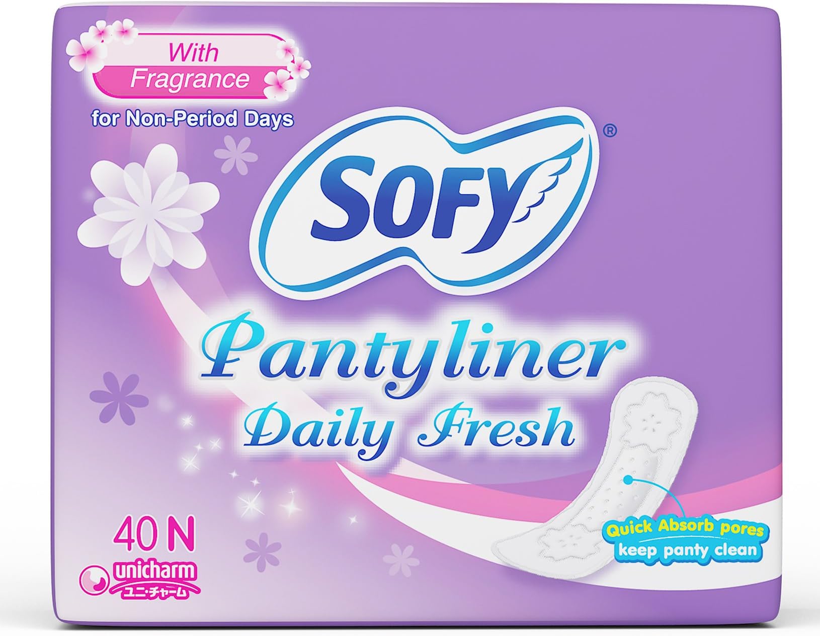 Daily Fresh Panty Liner - 40 Pieces