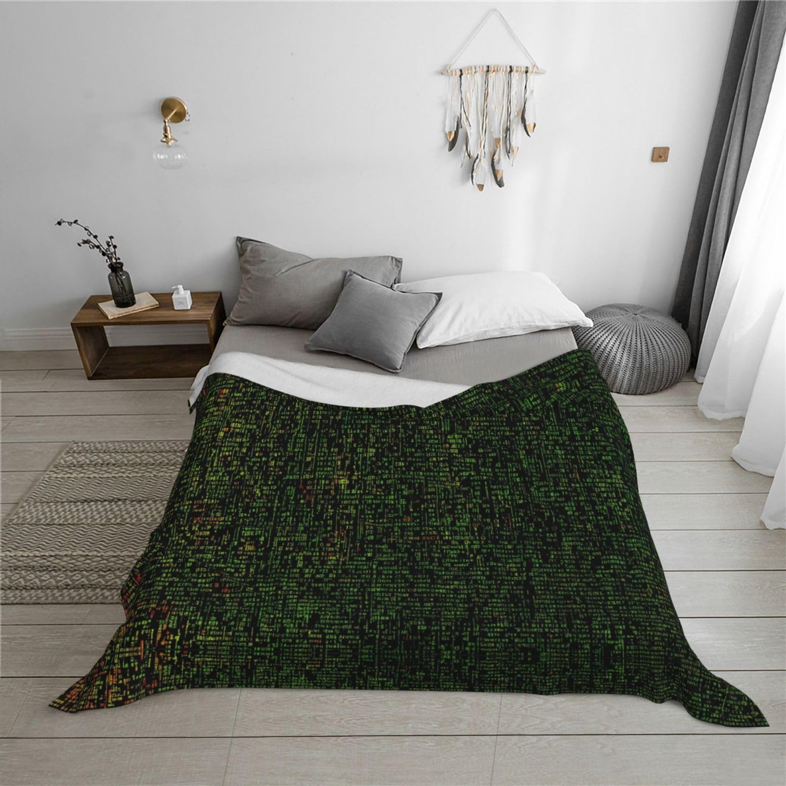 Gewichtete Mathematikformel-Decke, 76,2 x 101,6 cm, weiches Flanell, wendbar, gemütlich, extra warm, Decke für Bett, Couch