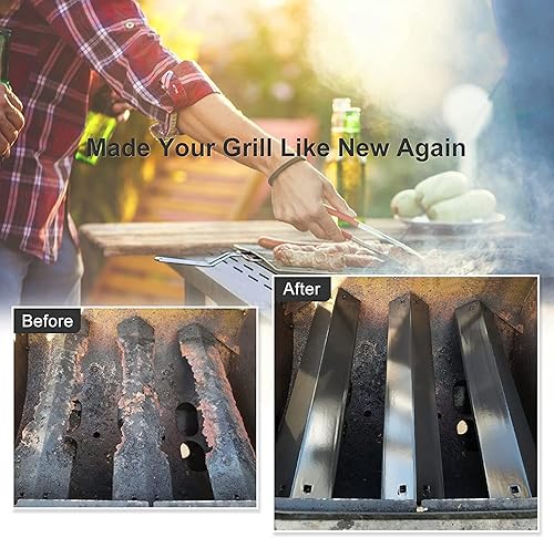 Miniatura 6 de Criditpid Piezas de parrilla para modelos Chargriller 5050, 5650, 3001, 3030, 5072, 3008, 4000, 5252, 5050, placa de calor de acero de porcelana,