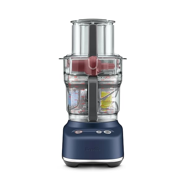 Breville BFP638 Paradice 9 Cup Food Processor and Dicer, Small, Damson Blue