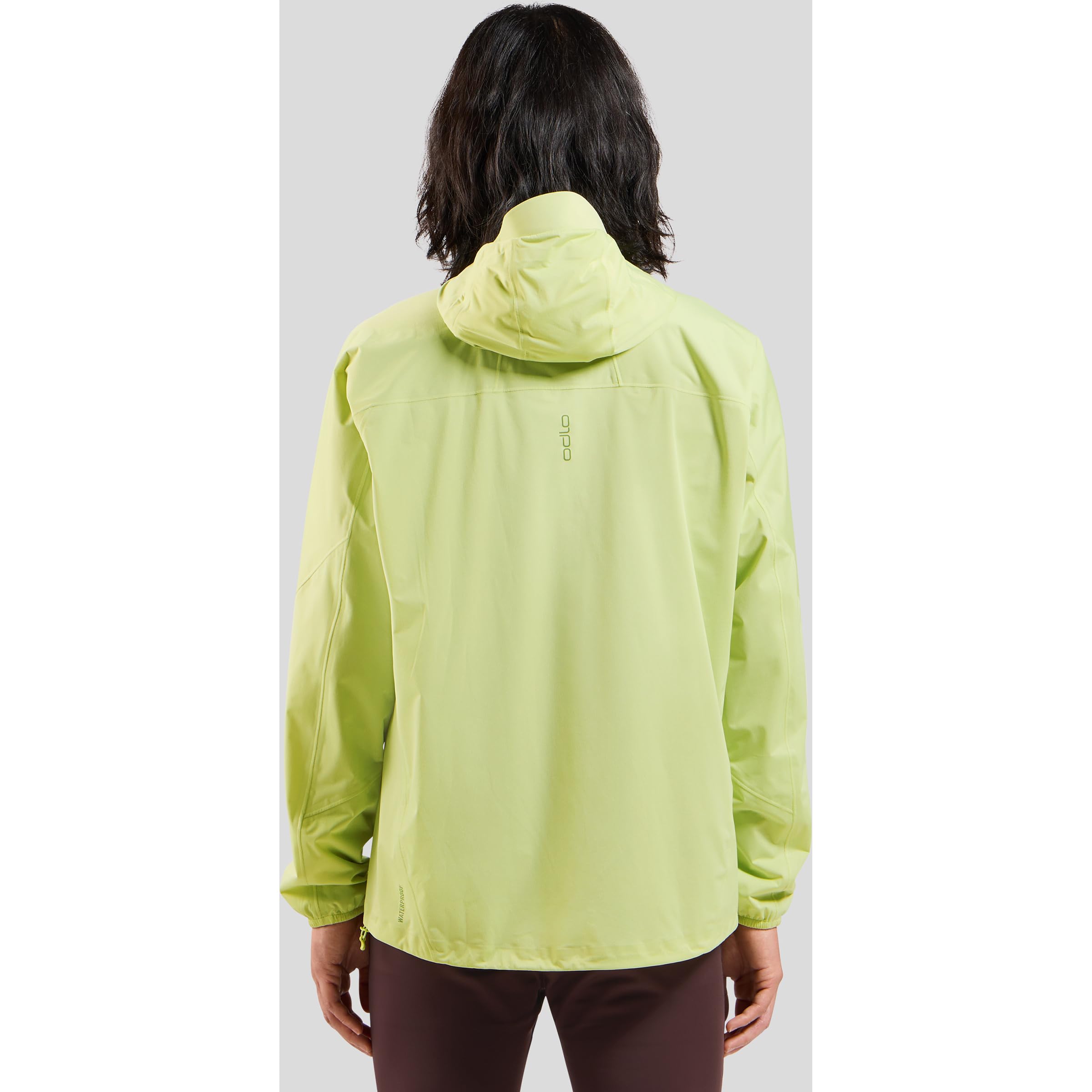 Odlo Herren Zeroweight Waterproof Jacket Laufbekleidung Laufjacke Shadow Lime - Limette L