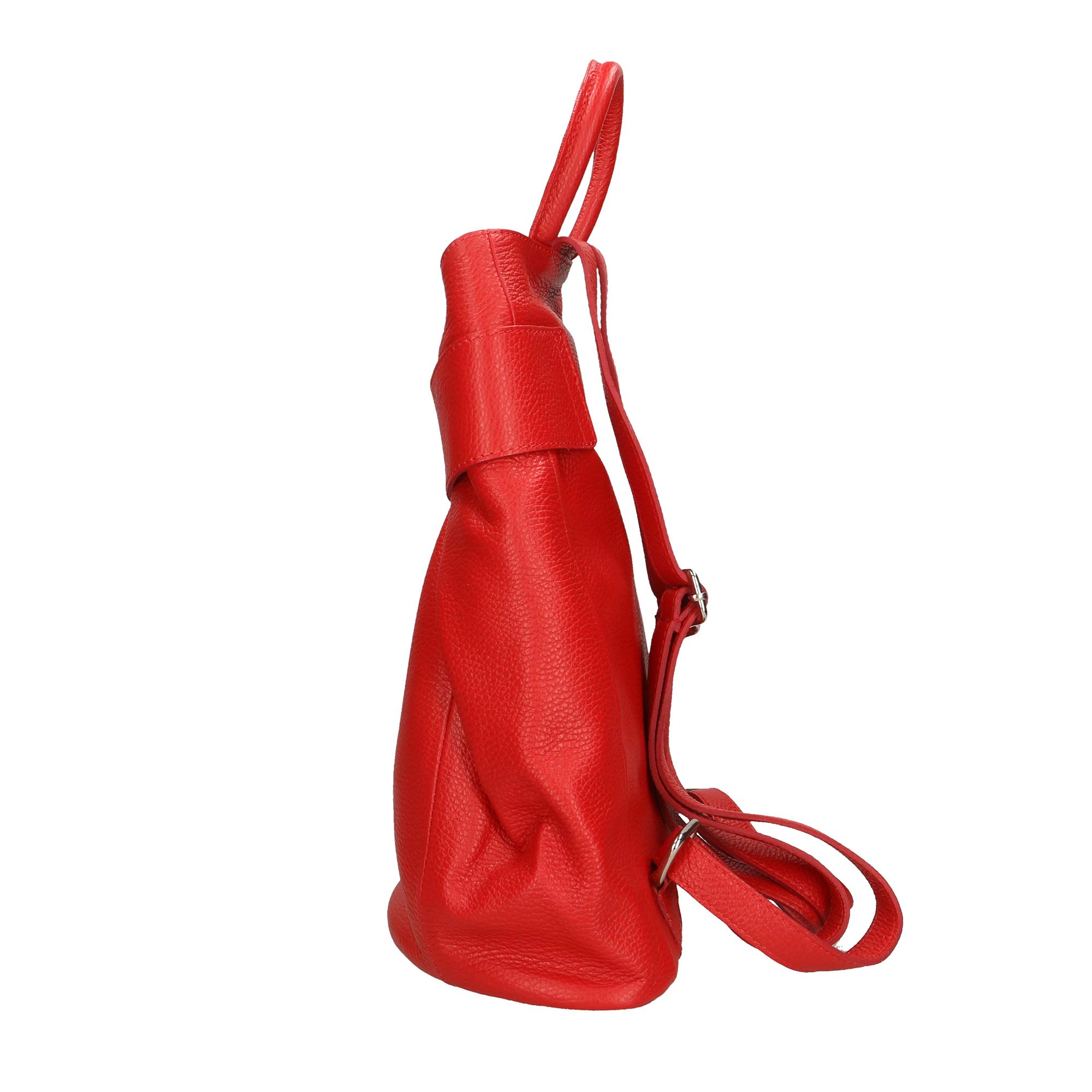 Chicca Borse Borsa Zaino Donna in Pelle Made in Italy 28x35x12 Cm