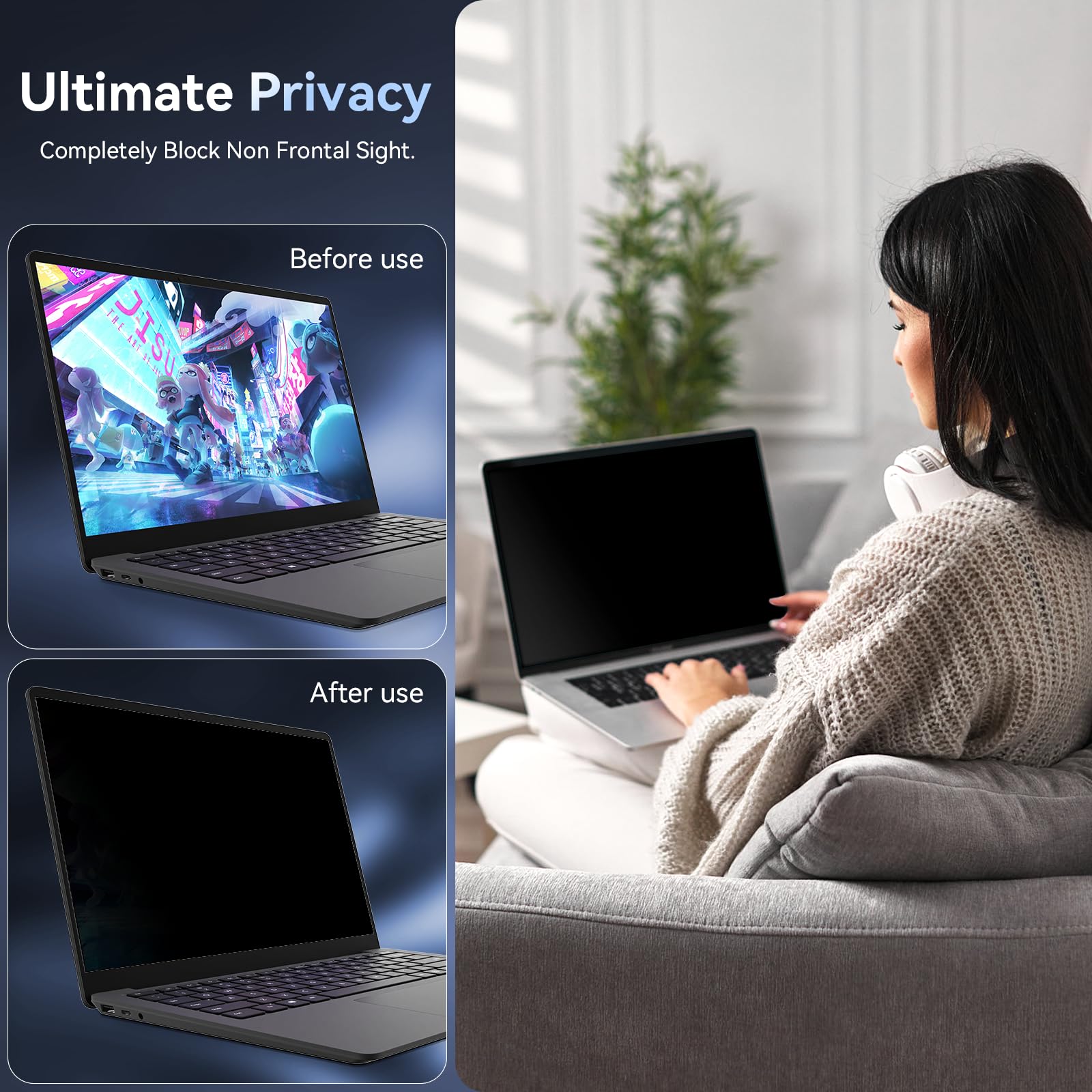 Dipos Proteggi Schermo Privacy 4 Lati Per Lenovo Z5 - Pellicola Antispia Made In Germany