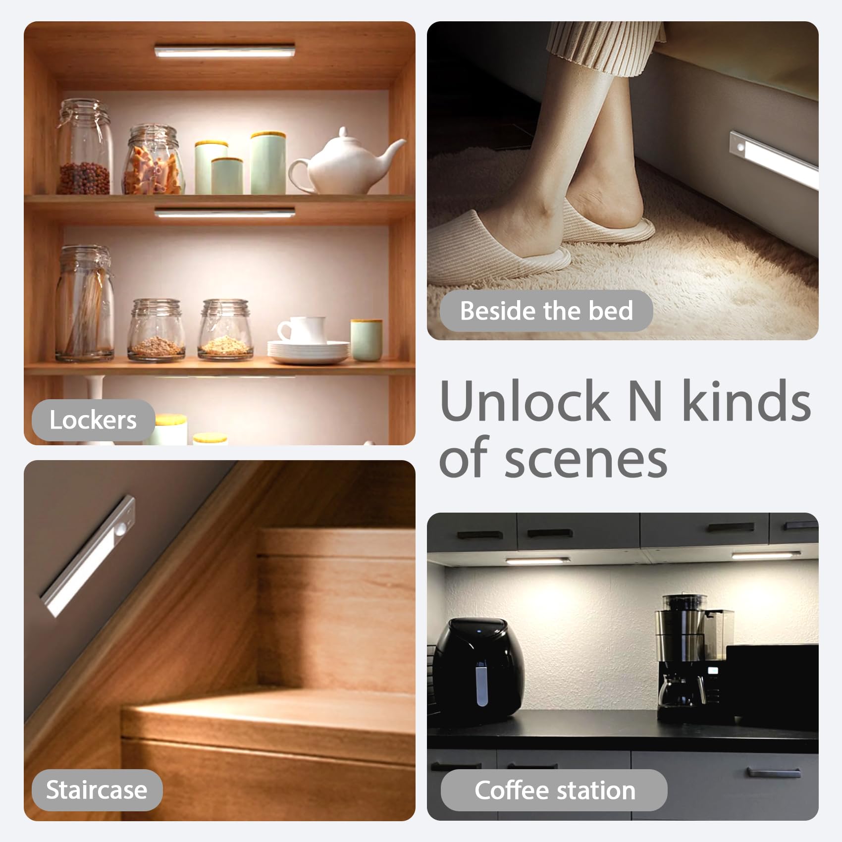AKA Barra Led Sottopensile Cucina Lapada con Interruttore e Presa