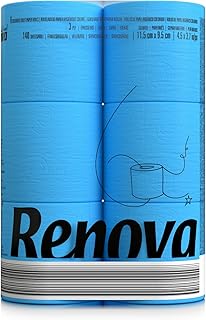 Renova Papel Higiénico, Color Azul - 3 Paquetes de 6 Rollos