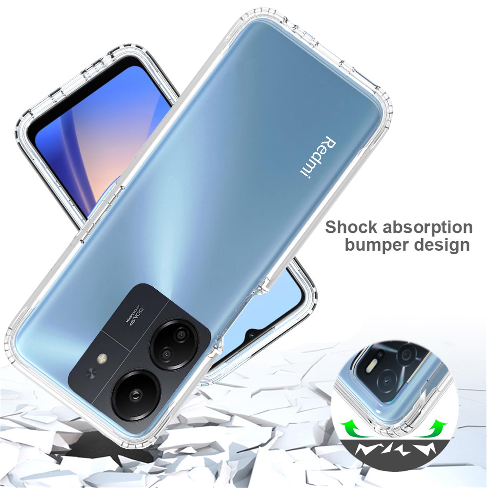 Custodia Per Xiaomi POCO C65 & Redmi 13C, Chiara IN Silicone - Foto 9