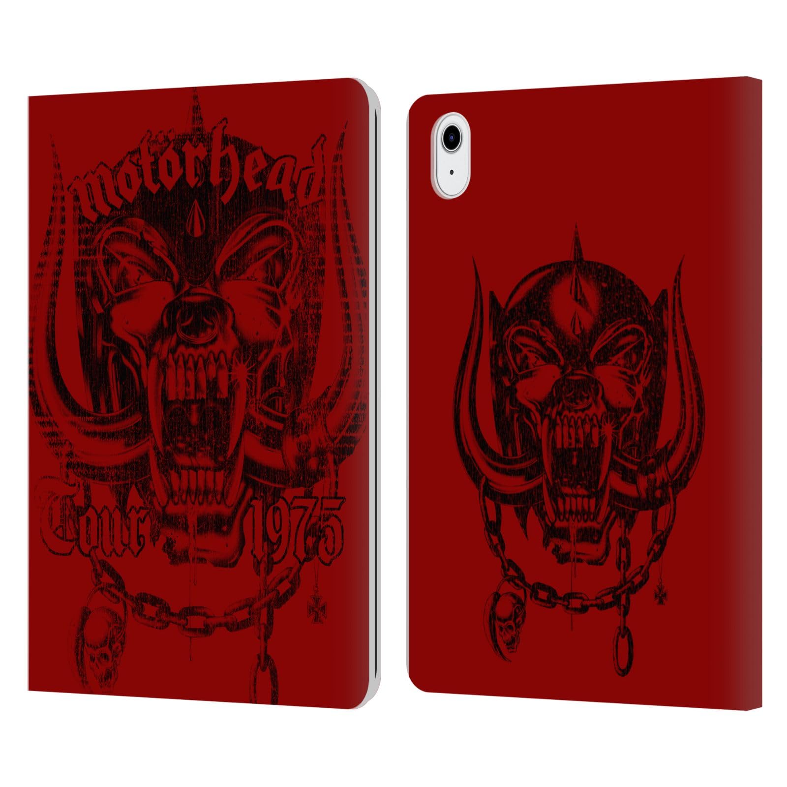 Funda de cuero Motorhead para iPad Air 2020 con diseño de libro y soporte para Apple 7