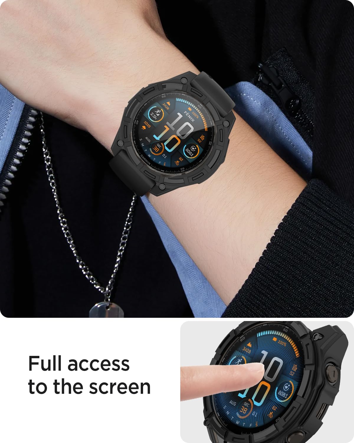 Custodia protettiva in silicone per Garmin Forerunner 165