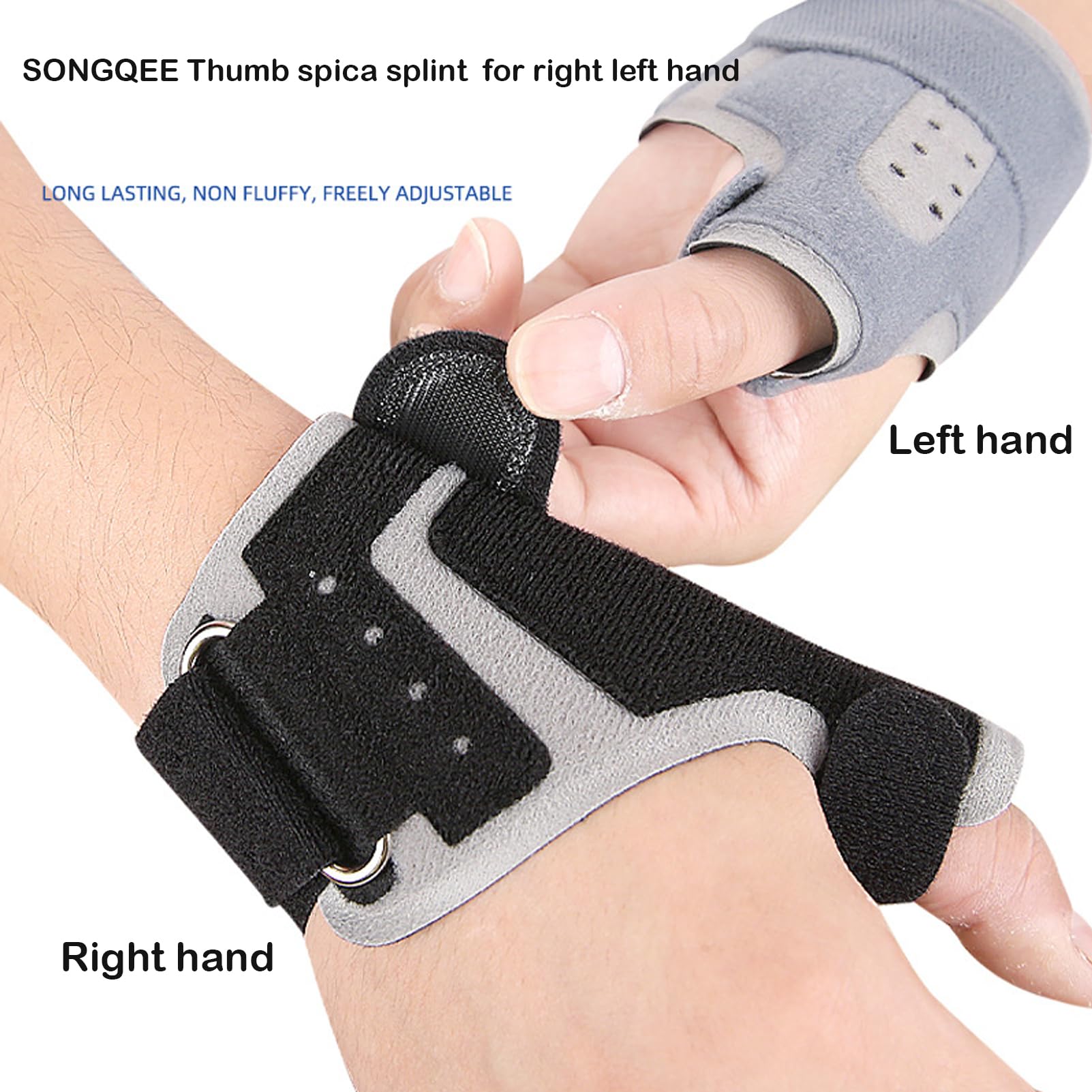 SONGQEE Upgraded Thumb Support Brace Right Left Hand, Thumb Spica Splint - Image 3