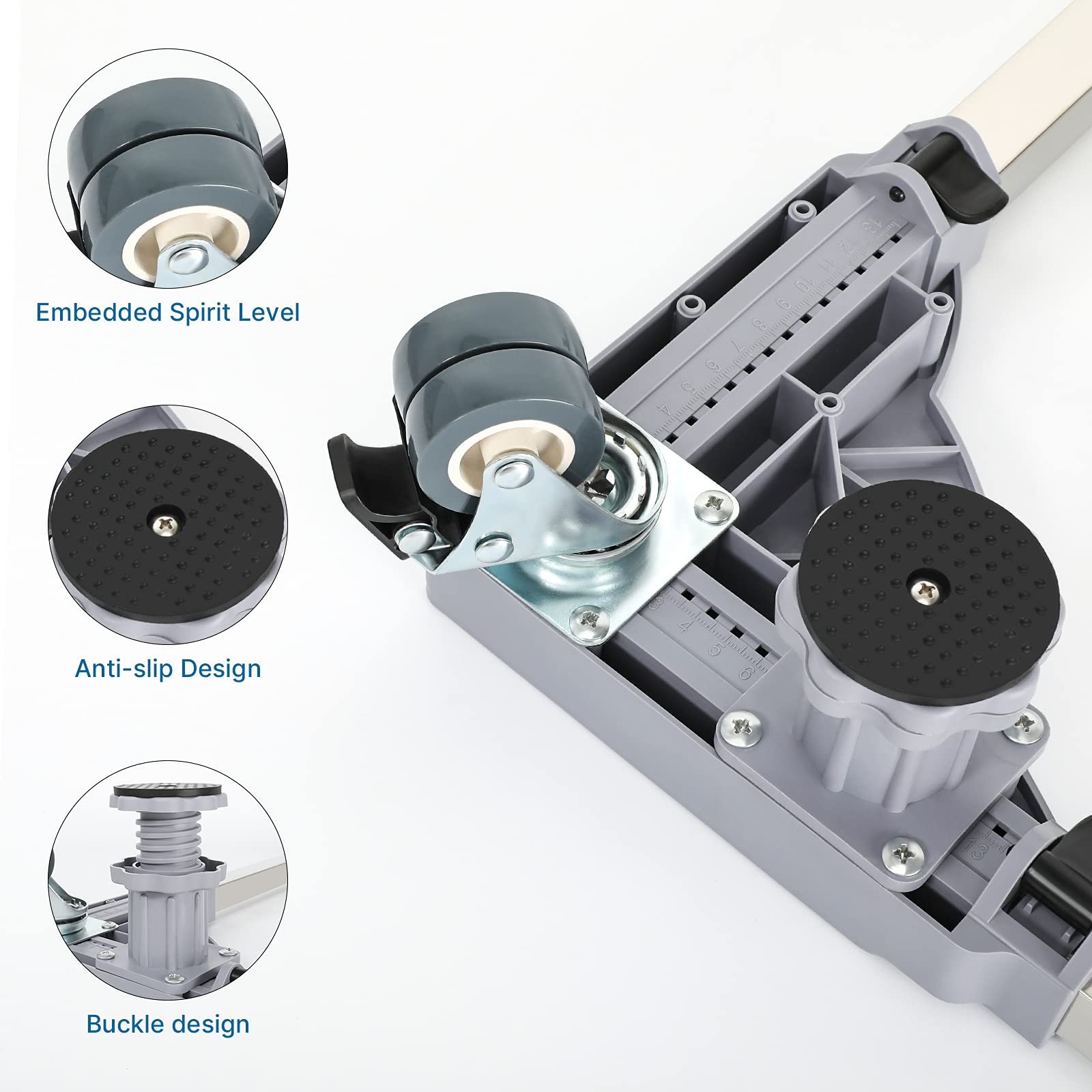 Mini Fridge Stand Mobile Base, Adjustable Washing Machine Stand with 4