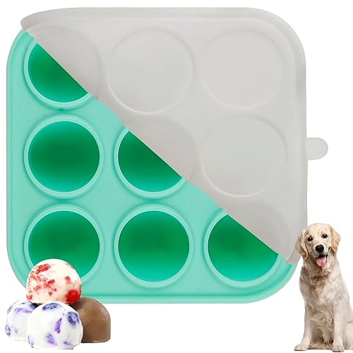 9 Cavities Silicone Dog Treat Mold with Lid for Woof