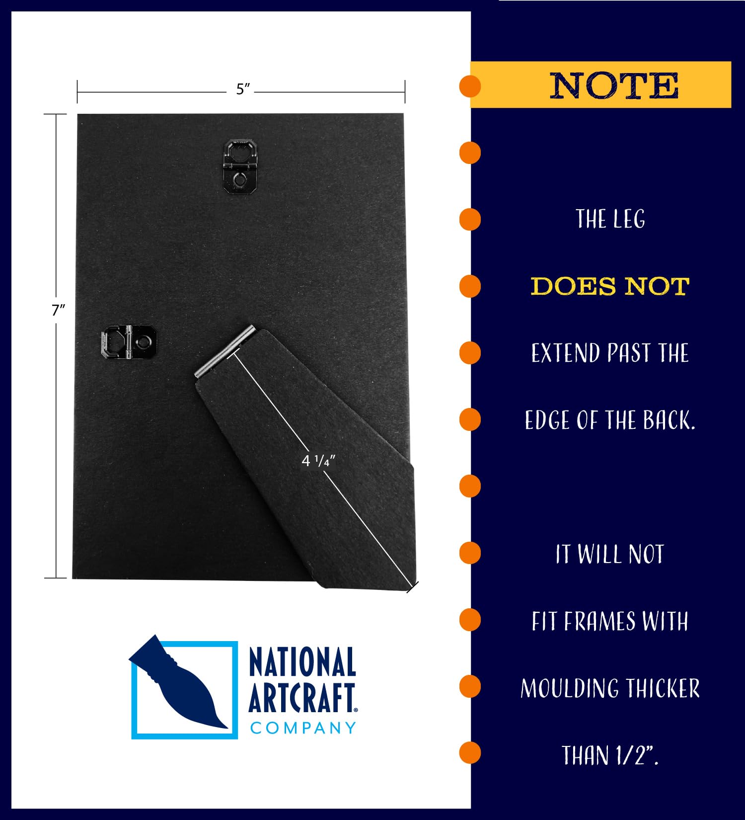 Amazon.com - National Artcraft 5x7 Frame Easel Back - for Frames