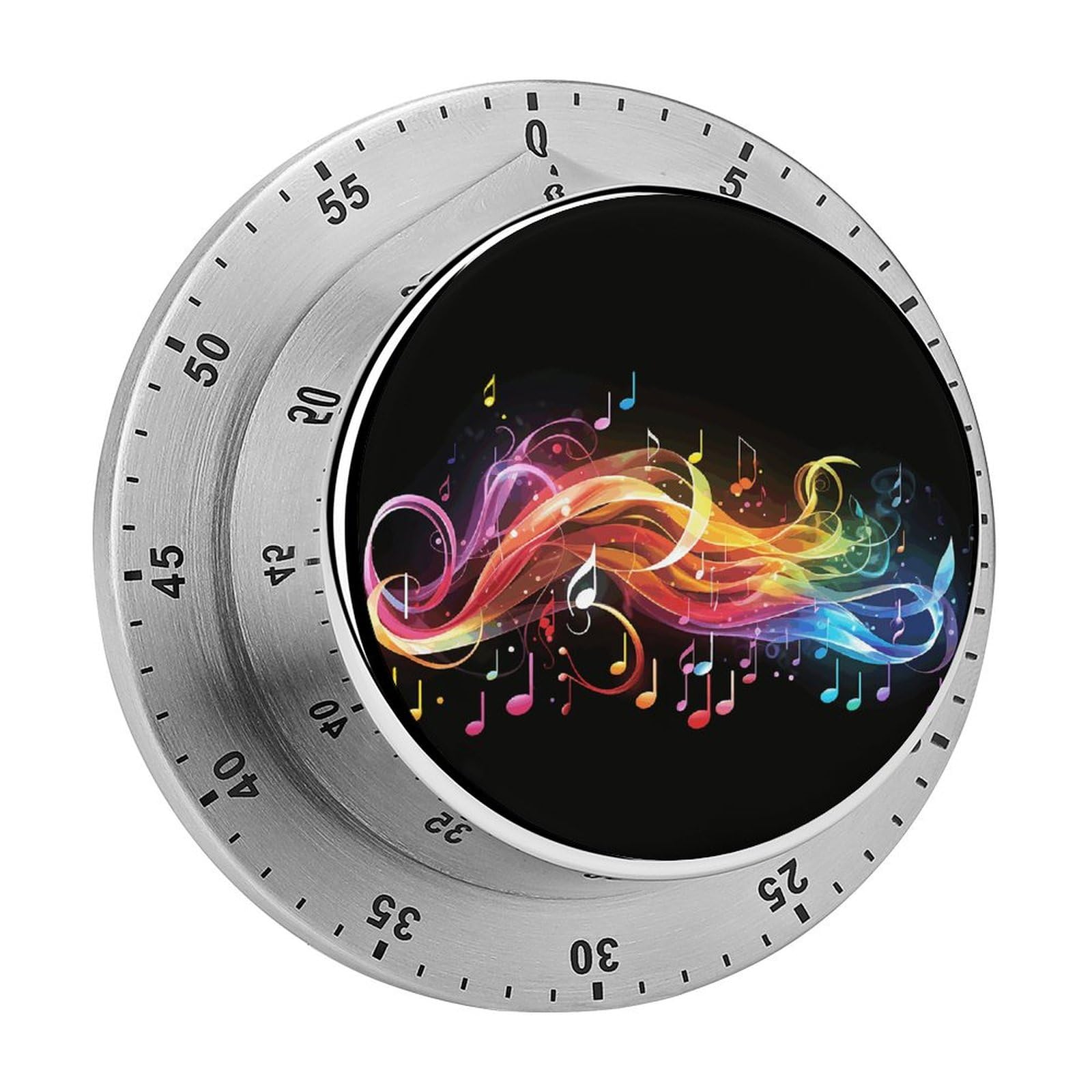 Rainbow Musical Note Melody Printed Waterproof Christmas Timer with Loud Alarm Outdoor Timer for Cooking Exercise Baking