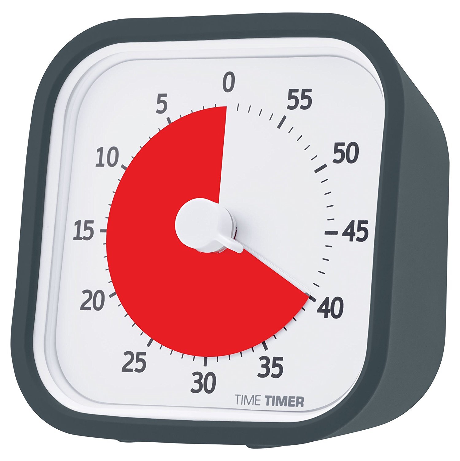 Time Timer Mod - Temporizador de Cuenta Regresiva Visual de 60 min - Funcionamiento silencioso y Cubierta de Silicona Intercambiable