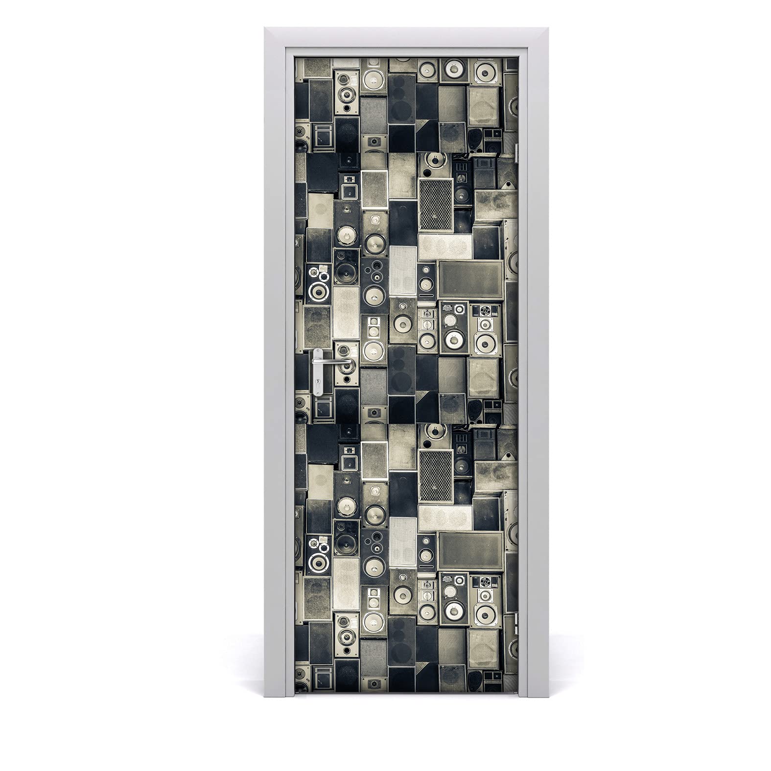 Décoration de porte disco rétro 85x200cm pour studio et salon