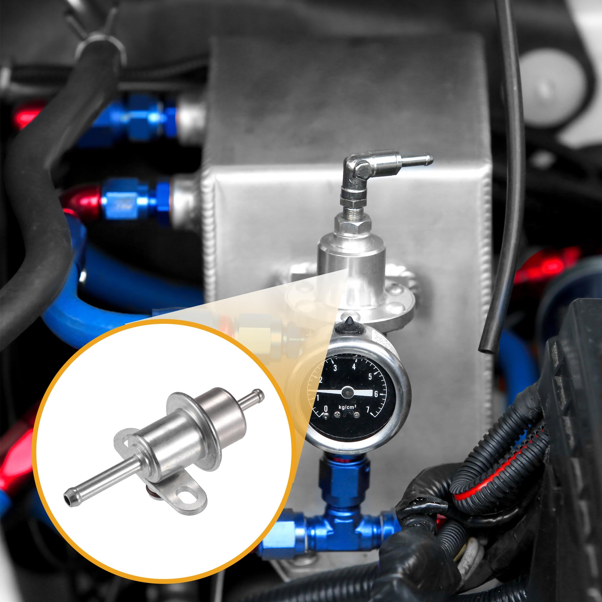 Regolatore di pressione dell'iniezione del carburante - per Suzuki Silver Tone - 1 pezzo