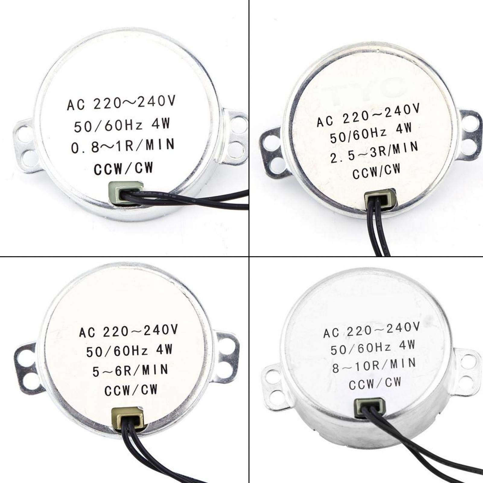 AC 220-240V 50/60Hz 4W Silnik Synchroniczny z Magnesami Trwałymi CW/CCW Motoreduktor o Dużym Momencie Obrotowym(2.5-3RPM)