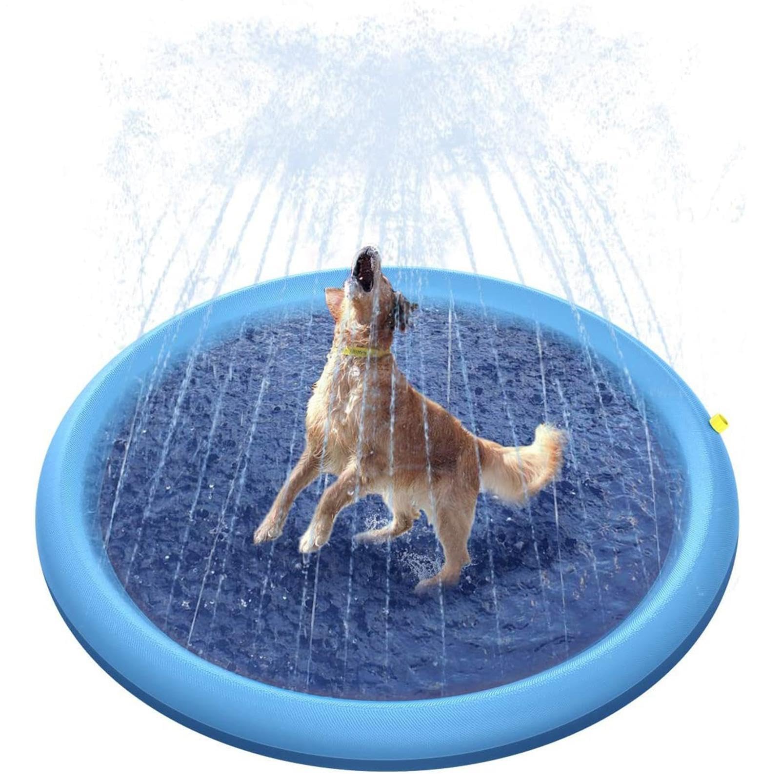 Splash Pad per Cani - Gioco d'Acqua da Esterno con Sprinkler | Dog Splash Pad - per Asilo, Festa Estiva, Festa di Compleanno, Giardino, Prato, Giochi, Spiaggia, Cortile
