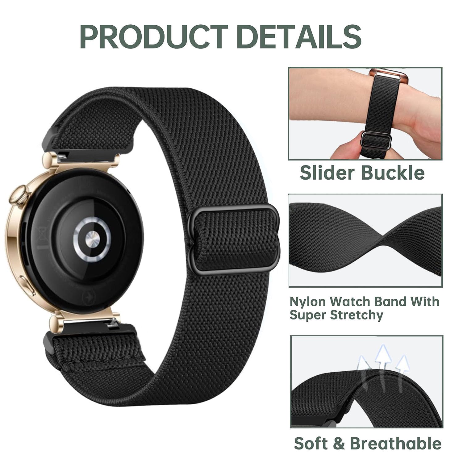 TUCOMO Compatible with Huawei Watch GT 4 41 mm / GT 5 41 m Bracelet - Image 3