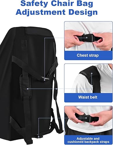 Miniatura 3 de Bolsas de asiento de automóvil para viajes aéreos, bolsa de viaje gruesa 600D para avión, bolsas duraderas para puerta de seguridad, funda de viaje