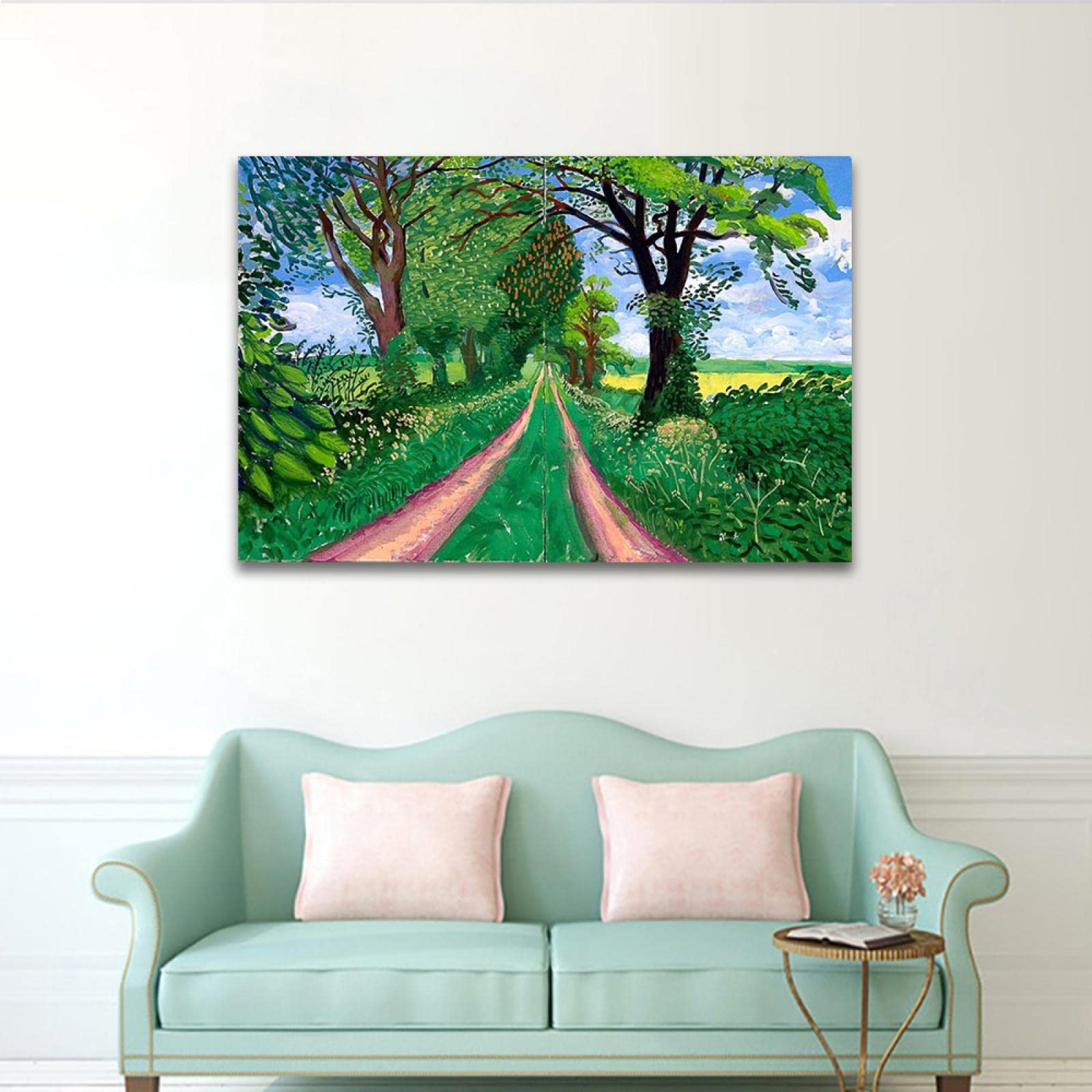 David Hockney Famous Painting Print on Canvas