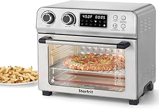 Starfrit Air Fryer Convection Oven - XL for 12" Pizza - Baking Pan & Air Fryer Basket - 10 Preset Modes - 1700W
