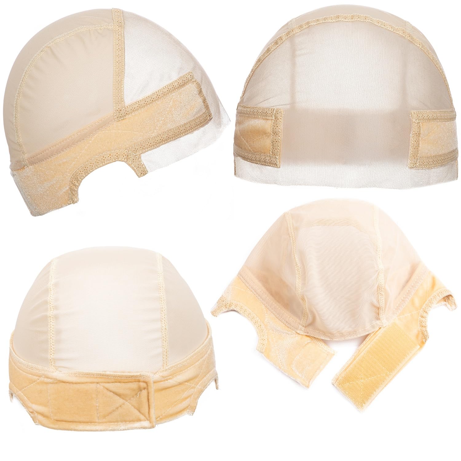 Lace Wig Grip Cap, Beige Wig Caps for Women Keeping Wig in Place, 13x4 HD Transparent Lace Front Wig Caps with Adjustable Wig Grip Cap Band Non Slip, Wig Caps image 5