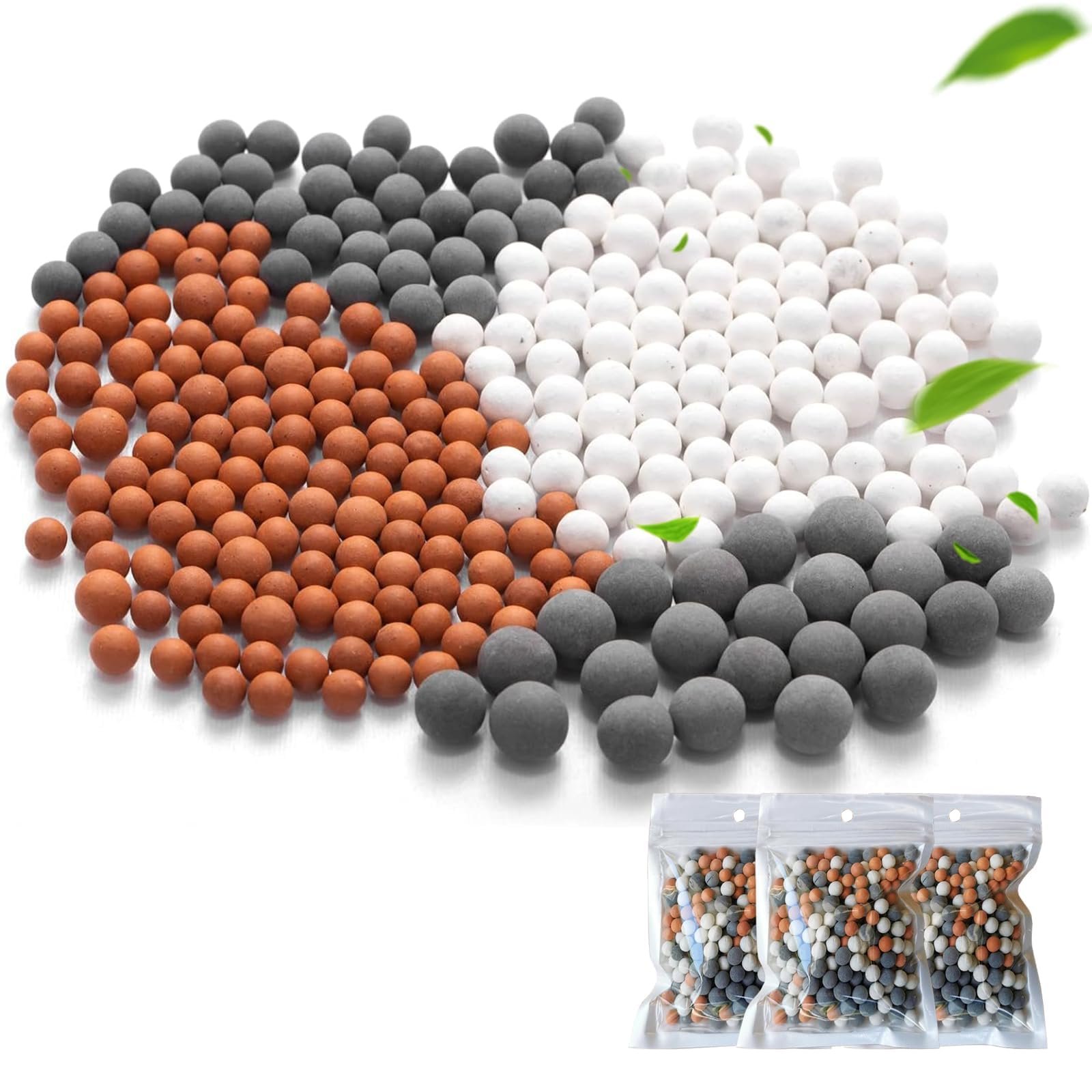 Perles de rechange BLMHTWO pour pommeau de douche filtré 3 couleurs