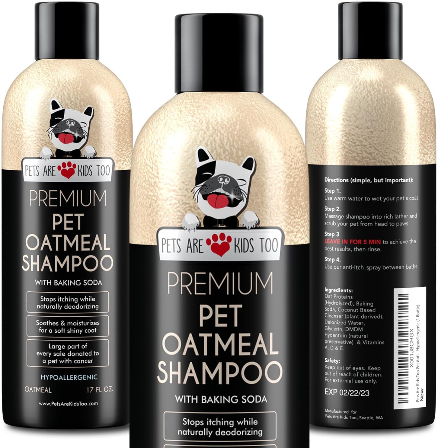 CHI for Dogs Oatmeal Shampoo for Dry and Irritated Skin 16 oz