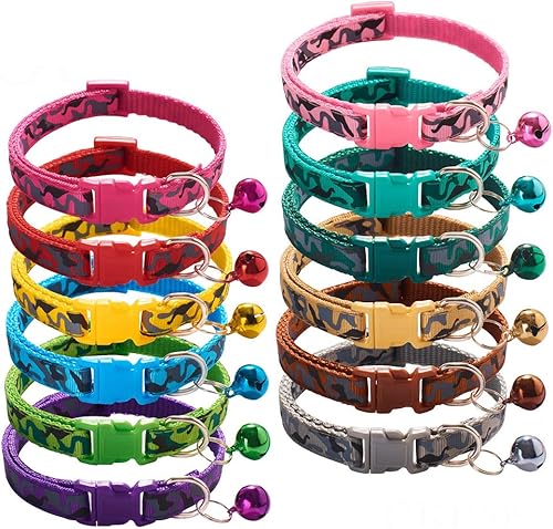 Miniatura 7 de Love Dream Collares de identificación para cachorros, 12 unidades, collares de parto para cachorros, fáciles de identificar, collares ajustables con