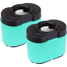 2 Pack GY21057 Air Filter, Replace for John Deere MIU11515 Z425 792105 YT4000 407777 40G777 40H777 44M777 44P777 Lawn Mower Air Filter with Foam Pre Cleaner