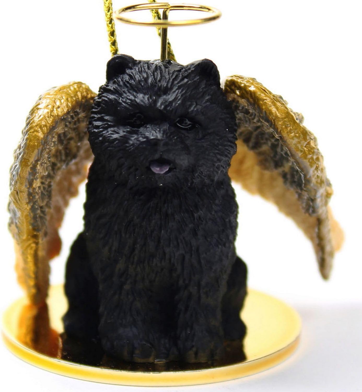 Conversation Concepts Chow Black Pet Angel Ornament