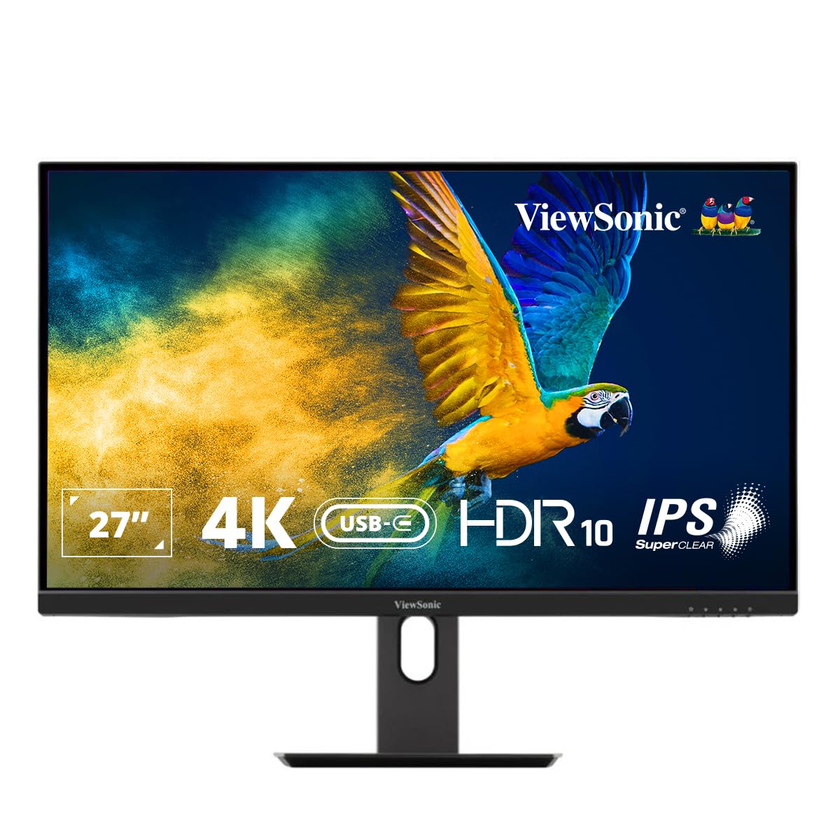 ViewSonic 68.58 Cm (27") IPS 4K UHD Monitor One Cable Solution USB Type-C 65W Charge Back, HDR10, Height Adjustment, BezelLess,104% sRGB, Eye Care, 2 x HDMI, Display Port, USB-C - VX2762U-4K (B0CRHSZRGW) Amazon Price History, Amazon Price Tracker