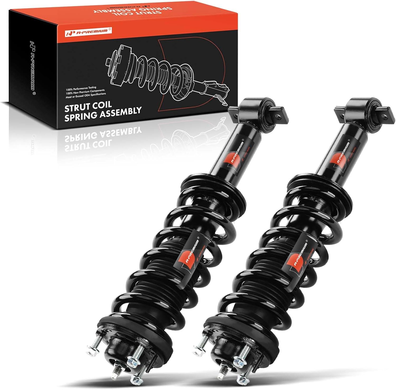 A-Premium Front Struts Compatible with Ford Ranger [Lariat] 2019-2x Replacement Suspension Complete Strut Assembly Shock with Coil Spring