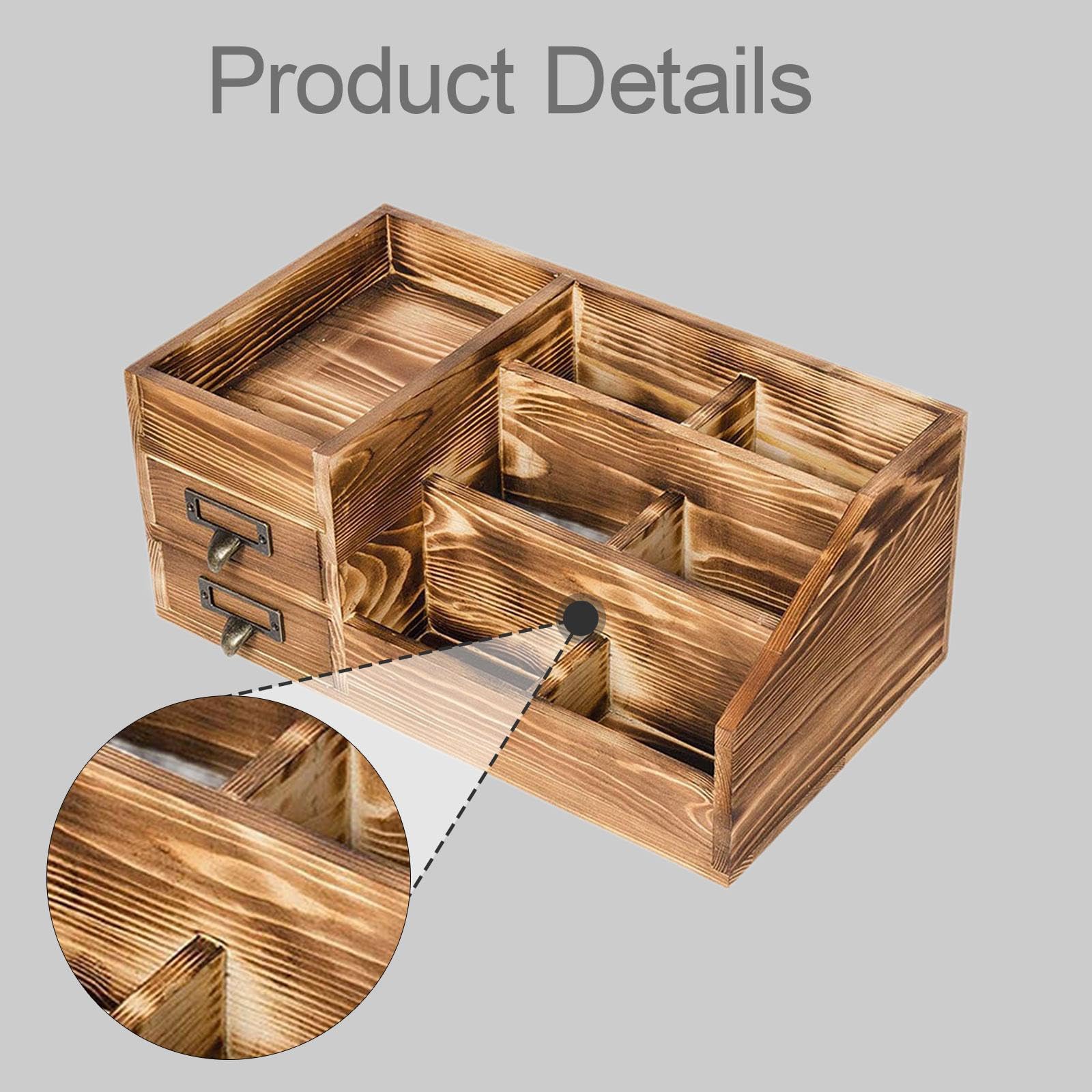Fenteer Organizador de escritorio, estante de almacenamiento multifuncional, soporte de mesa, estante de exhibición para artículos de papelería, macetas,