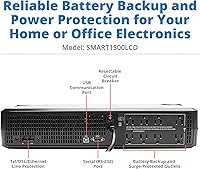 Vista 2 de Tripp Lite SMART1500LCD 1500VA UPS de Montaje en Rack de Batería de Respaldo, 900W, 8 tomas de corriente, Onda Senoidal PWM, UPS de Montaje en Rack