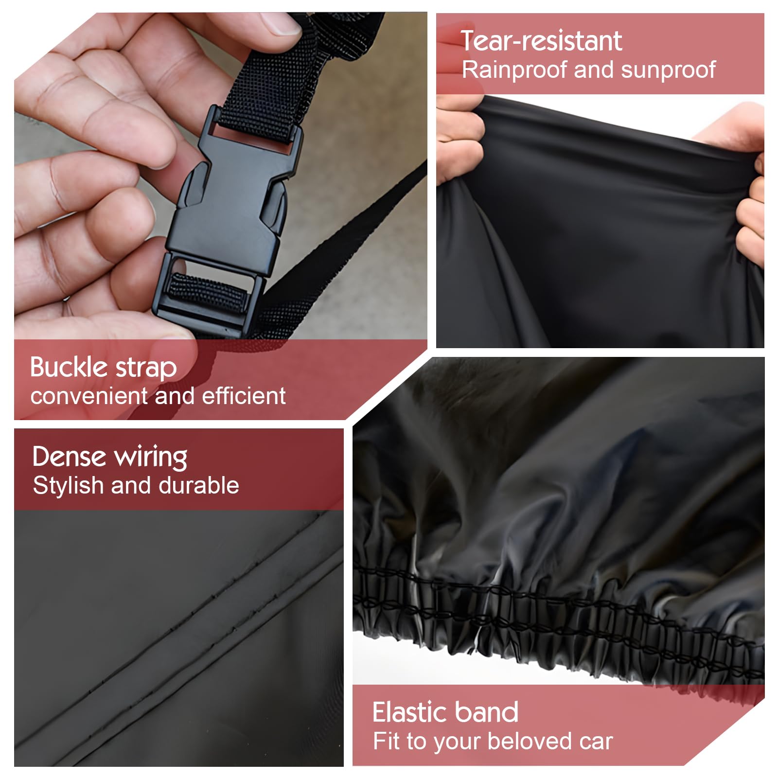 Housse Protection Vélo Cargo Imperméable Extérieur en Oxford 420D avec Bandes Réfléchissantes Protection UV Anti-Déchirure pour Vélos Cargo 270×75×100cm