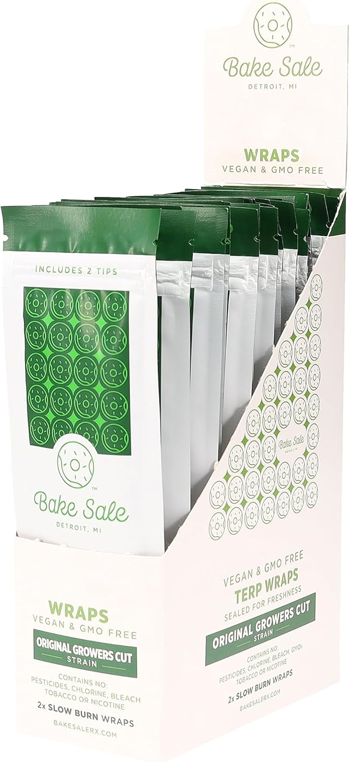 Beamer- Bake Sale Wraps Original Growers Cut (2 Wraps Per Pouch, 25 Pouches Per Display)