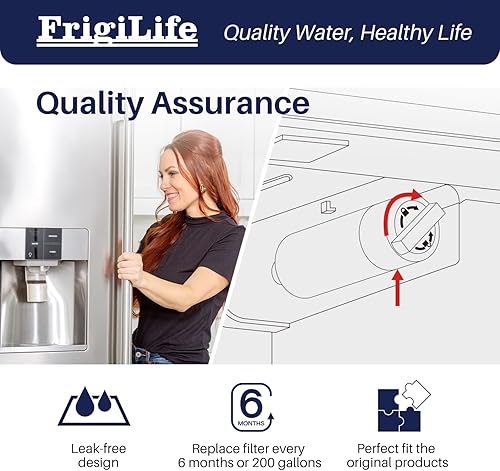 Miniatura 7 de FrigiLife BORPLFTR55 Repuesto para Bosch Ultra Clarity Pro BORPLFTR50, 12033030, 12028325, 11025825, 11032531, B36CT80SNS, B36CL80ENS, WFC100MF,