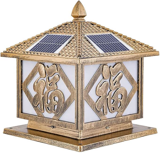 Qkbuza Solar Pfostenkappe 7x7cm - Autarke Gartenbeleuchtung