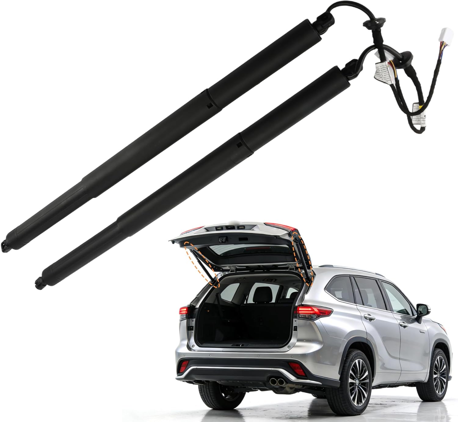 68910-0E070 68920-0E050 Power Liftgate Struts for 2020-2025 Toyota Highlander Rear Hatch Struts Electric Hatch Lift Actuator Support Shock Replacement #689100E070 689200E050 (Left & Right, 2Pcs Set)