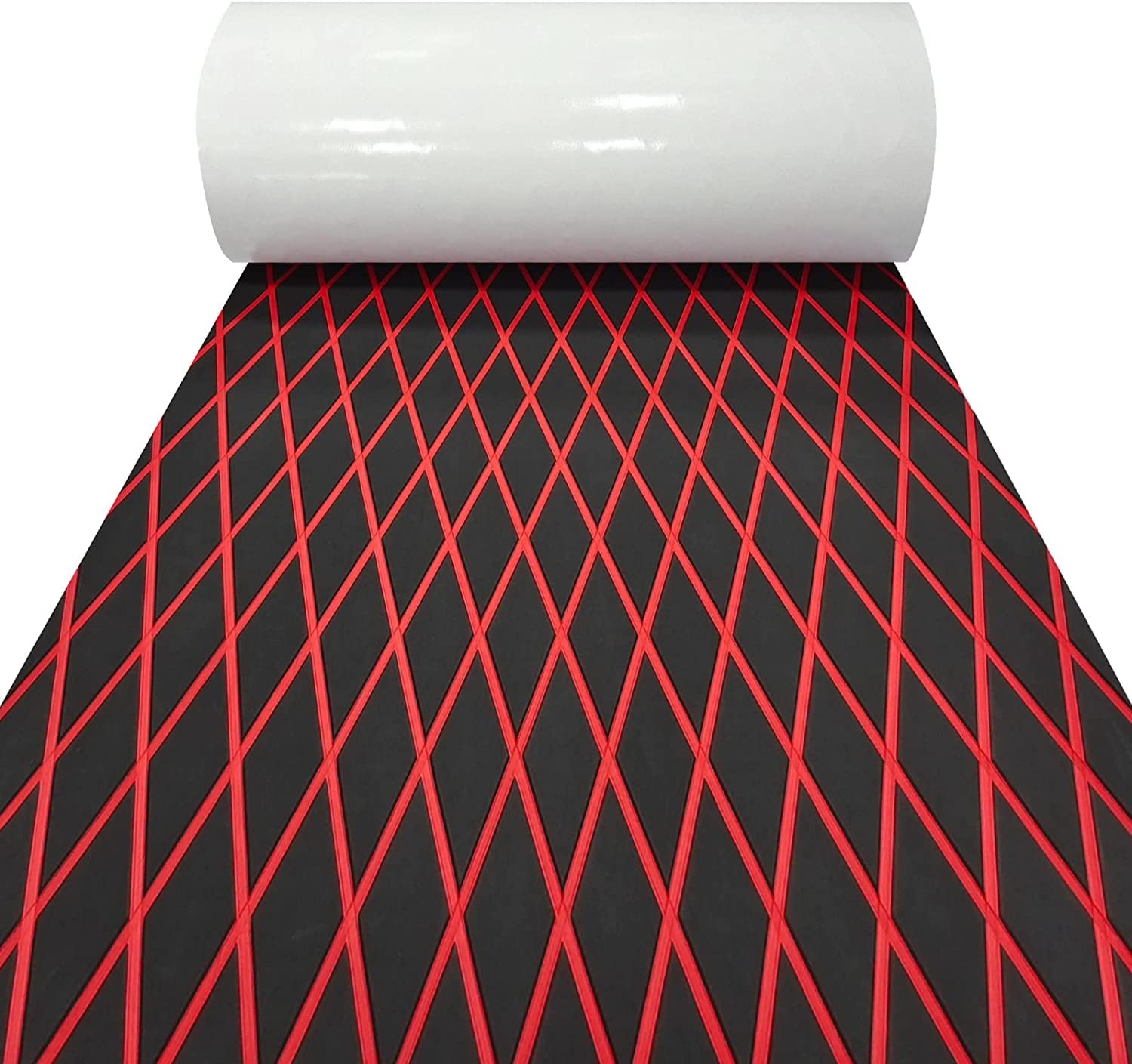 LSS laidi Boat Flooring Eva Foam Decking Marine Non-Slip Self-Adhesive Flooring for Motorboat Fishing Boat RV Yacht Kayak Swimming Pool 110.2''/102.3'