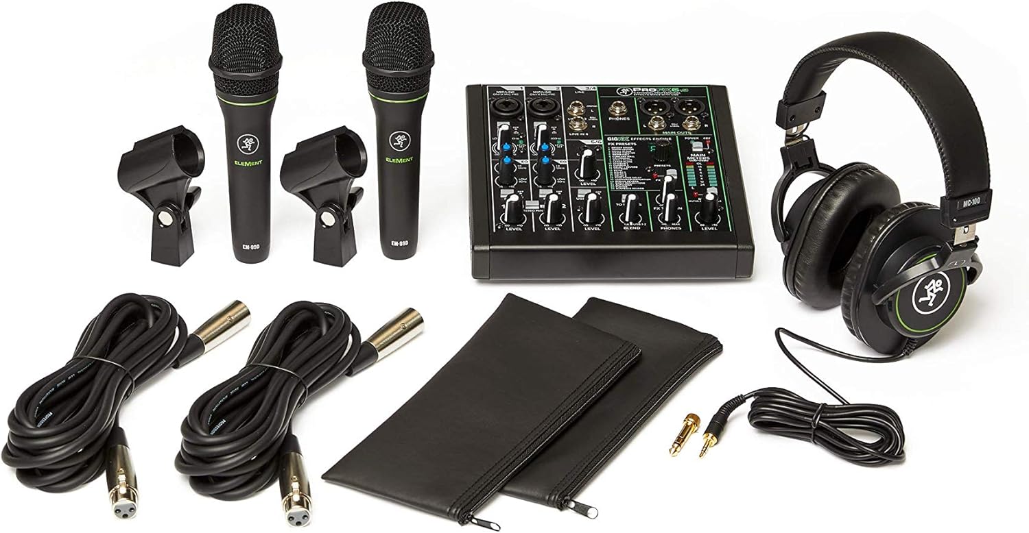 Mackie マッキー Usb I Oエフェクト内蔵6chミキサー 2本のダイナミックマイク プロフェッショナルヘッドホンセット Performer Bundle 国内正規品 今だけ限定15 Offクーポン発行中