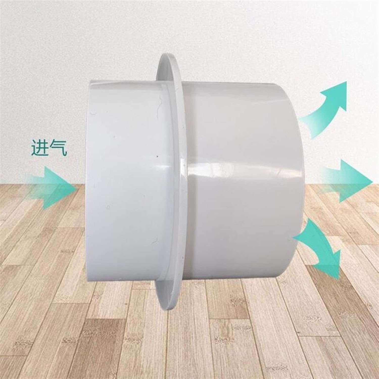 registers grilles & vents Grille air vent 80-200mm PVC Round Pipe Draft Blocker Backdraft Damper One Way ventilation fan air duct Check Valve Kitchen Ventilation Grill Ventilation DIY accessori(Foil T